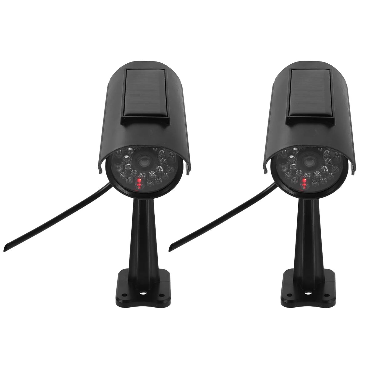 2-Pack Dummy Dome Security Cameras – Realistic CCTV Decoys Dummy Security Camera PLUSH