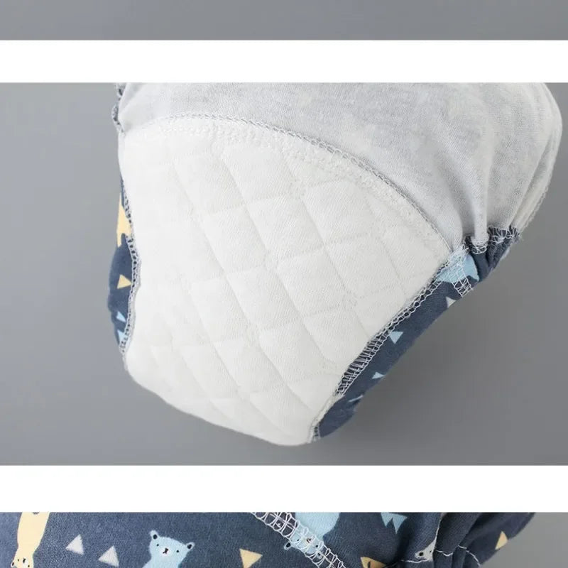 6-Layer Cotton Baby Training Pants – Reusable Cloth Diapers S/M/L Baby Training Pants PLUSH