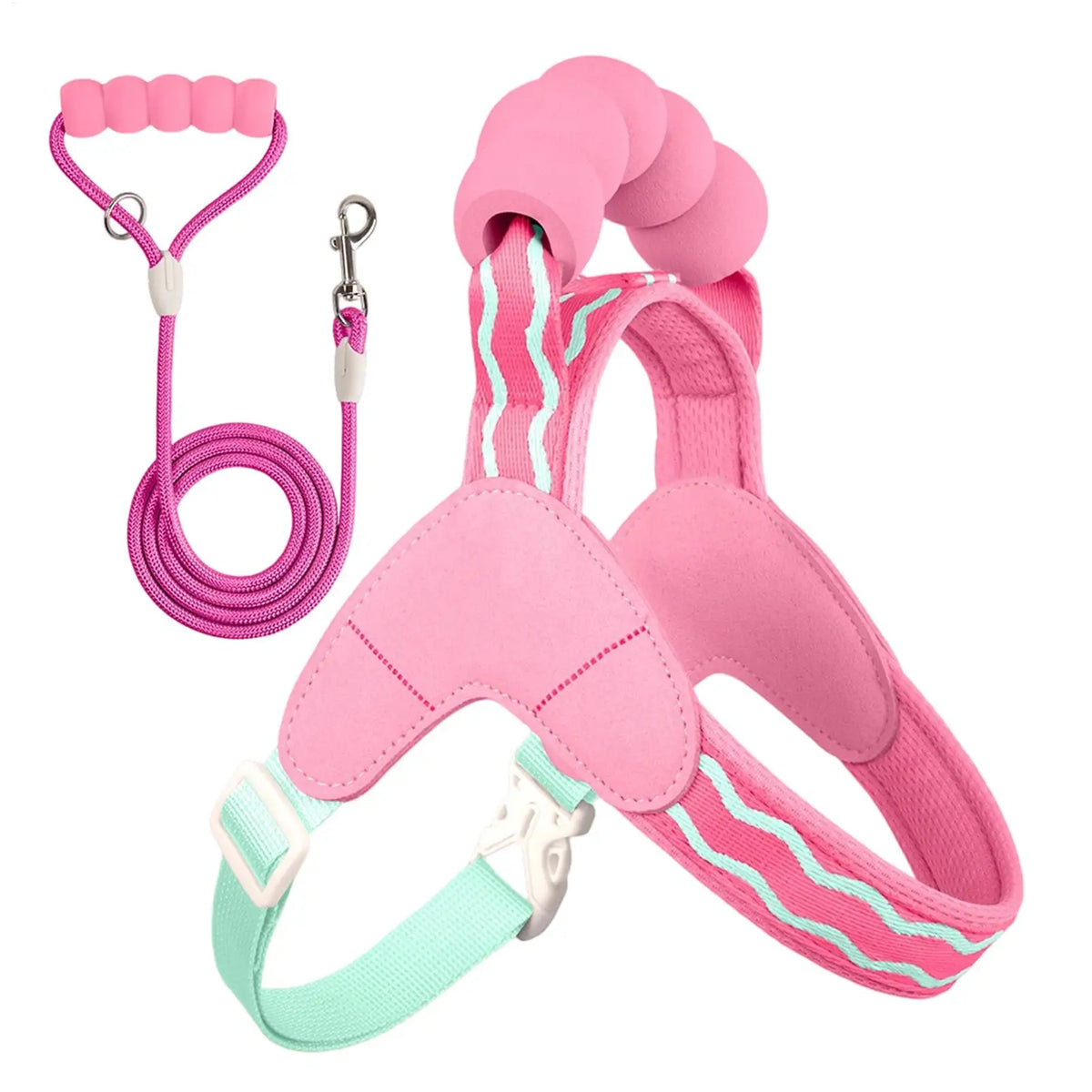 Adjustable Breathable Dog Harness & Leash Set | S–XL Dog Harness Set PLUSH
