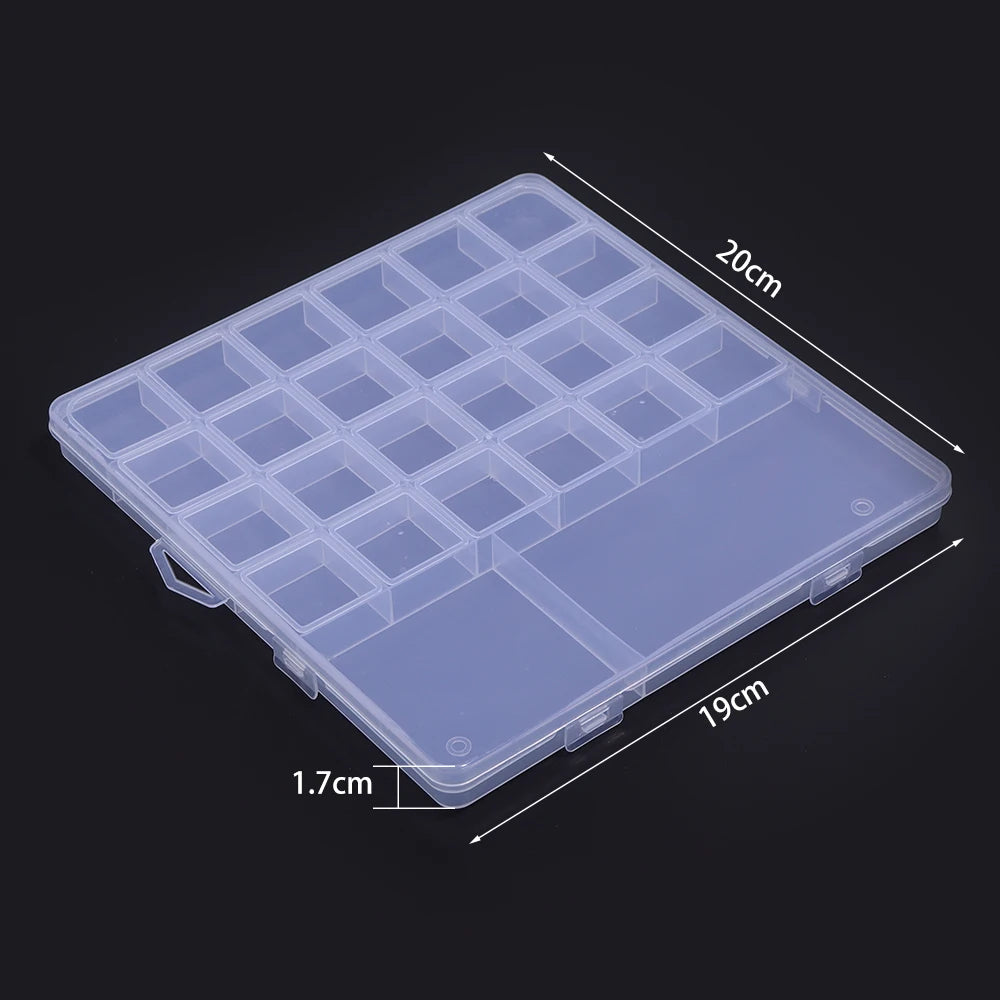 Transparent Plastic Jewelry Storage Box | Adjustable Organizer Jewelry Storage Box PLUSH Style 10