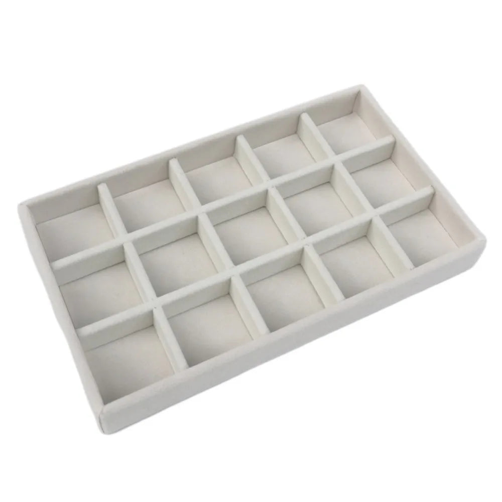 Velvet Jewelry Tray Organizer – Rings, Earrings & Bracelets Jewelry Display Tray PLUSH Style 8