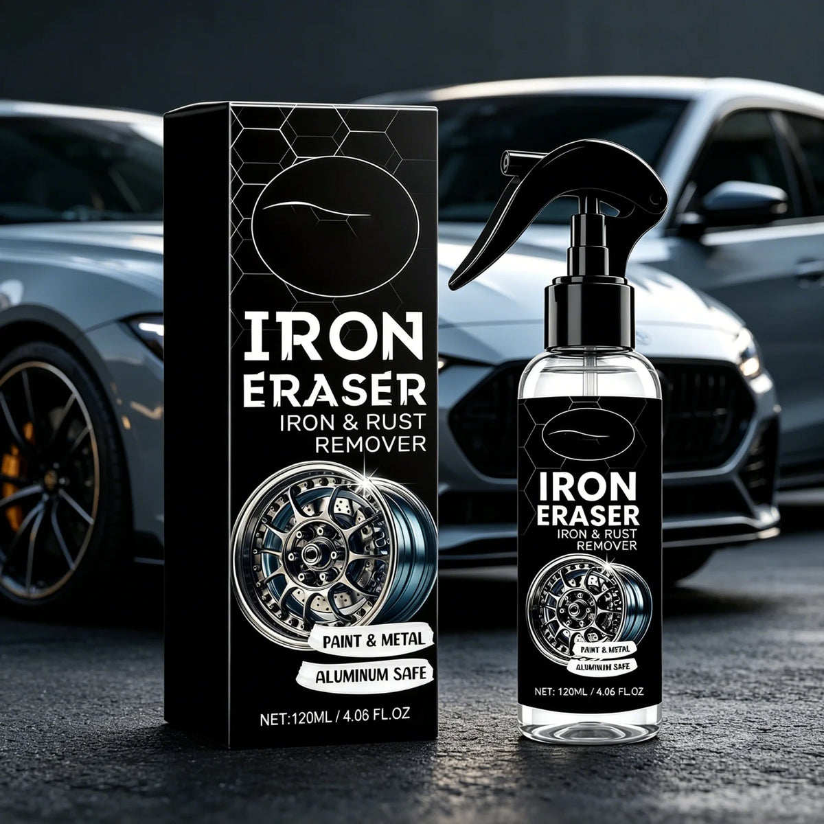 Automotive Iron & Rust Remover Spray 120ml – Fast-Acting Rust Remover Spray PLUSH 1 120ml