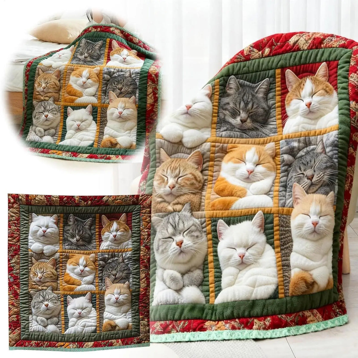 Cat Lover's Plush Fleece Throw Blanket – Sofa, Bed & Gift Fleece Throw Blanket PLUSH