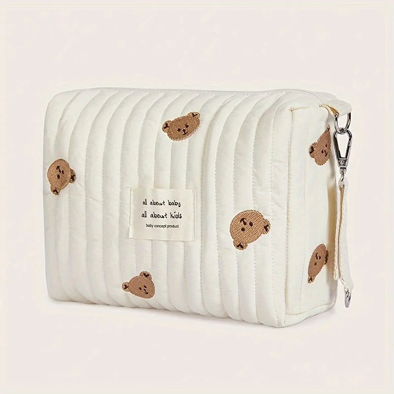 Cute Bear Baby Diaper Bag – Portable Cotton Mommy Stroller Bag Baby Diaper Bag PLUSH