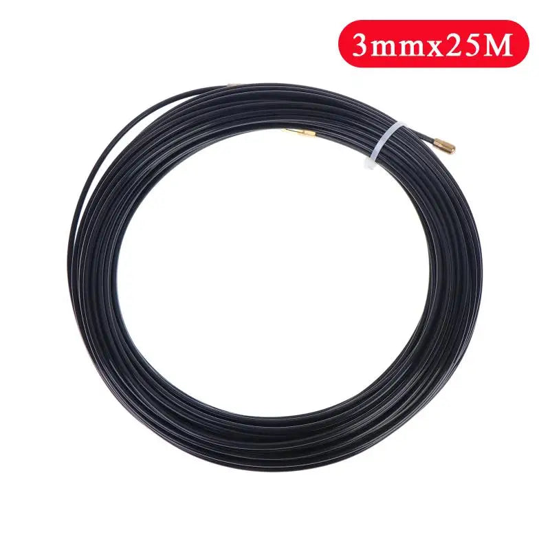Nylon Cable Puller Spring Tape 5–30M | Flexible Wire Lead Tool Cable Puller Fish Tape PLUSH 3mmx25M