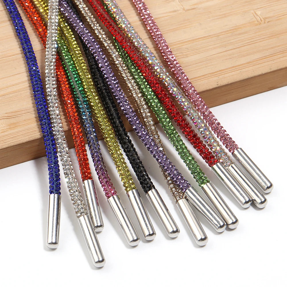 4mm Rhinestone Cord Rope with End Cap – Crystal Cup Chain DIY Rhinestone Jewelry Cord PLUSH