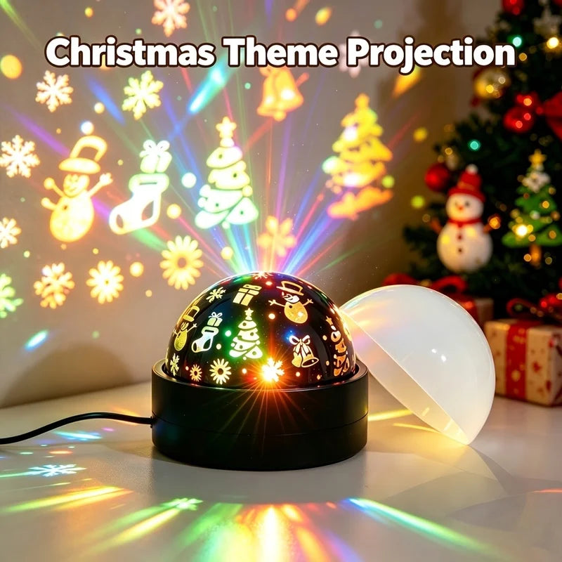 2-in-1 Christmas RGB Night Light | Music Rhythm Color Change USB Christmas Night Light PLUSH