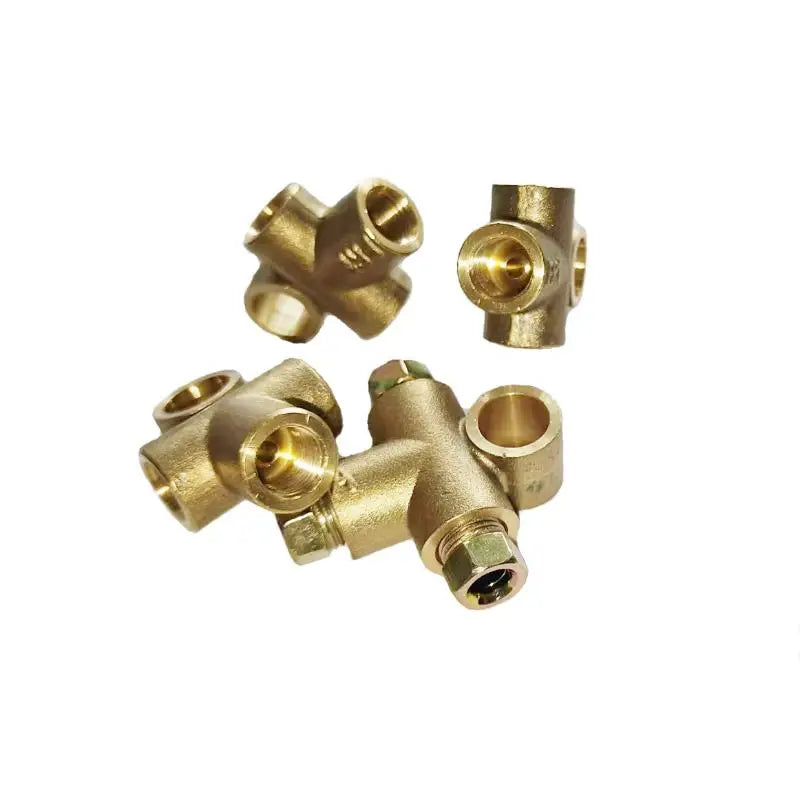 3-Way Tee Connector M10 3/16" Metric Brake Clutch Pipe Fitting Brake Pipe Fitting PLUSH