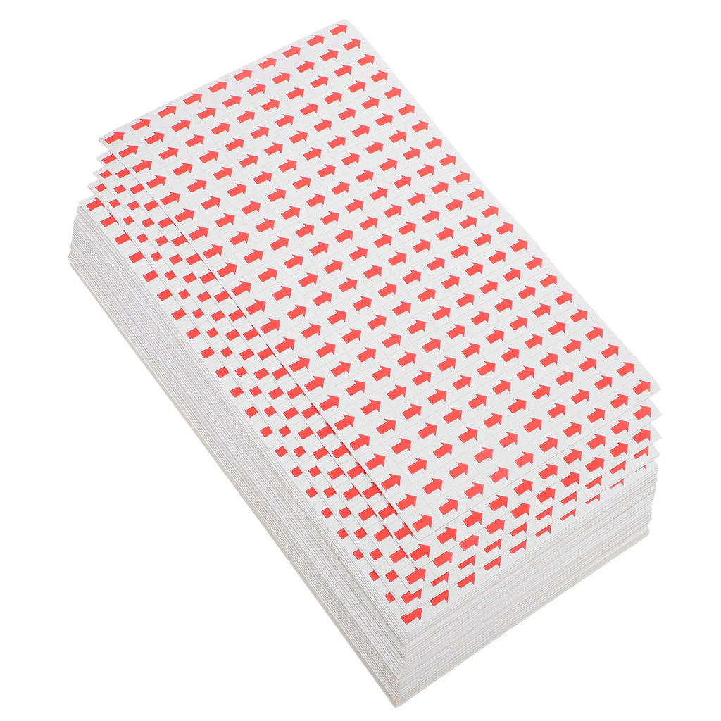 80Pcs Red Arrow Labels Self-Adhesive QC Warning Stickers Warning Labels PLUSH Default Title