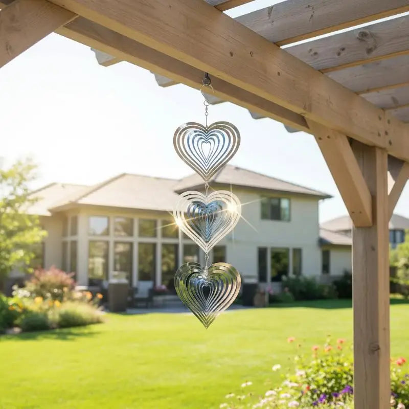 3D Reflective Wind Spinners – Stainless Steel Bird Deterrents Garden Bird Deterrent PLUSH
