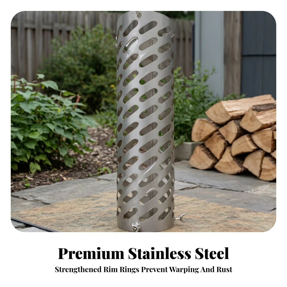 Stainless Steel Perforated Chimney Guard – Camping Stove Flue Stove Flue Guard PLUSH