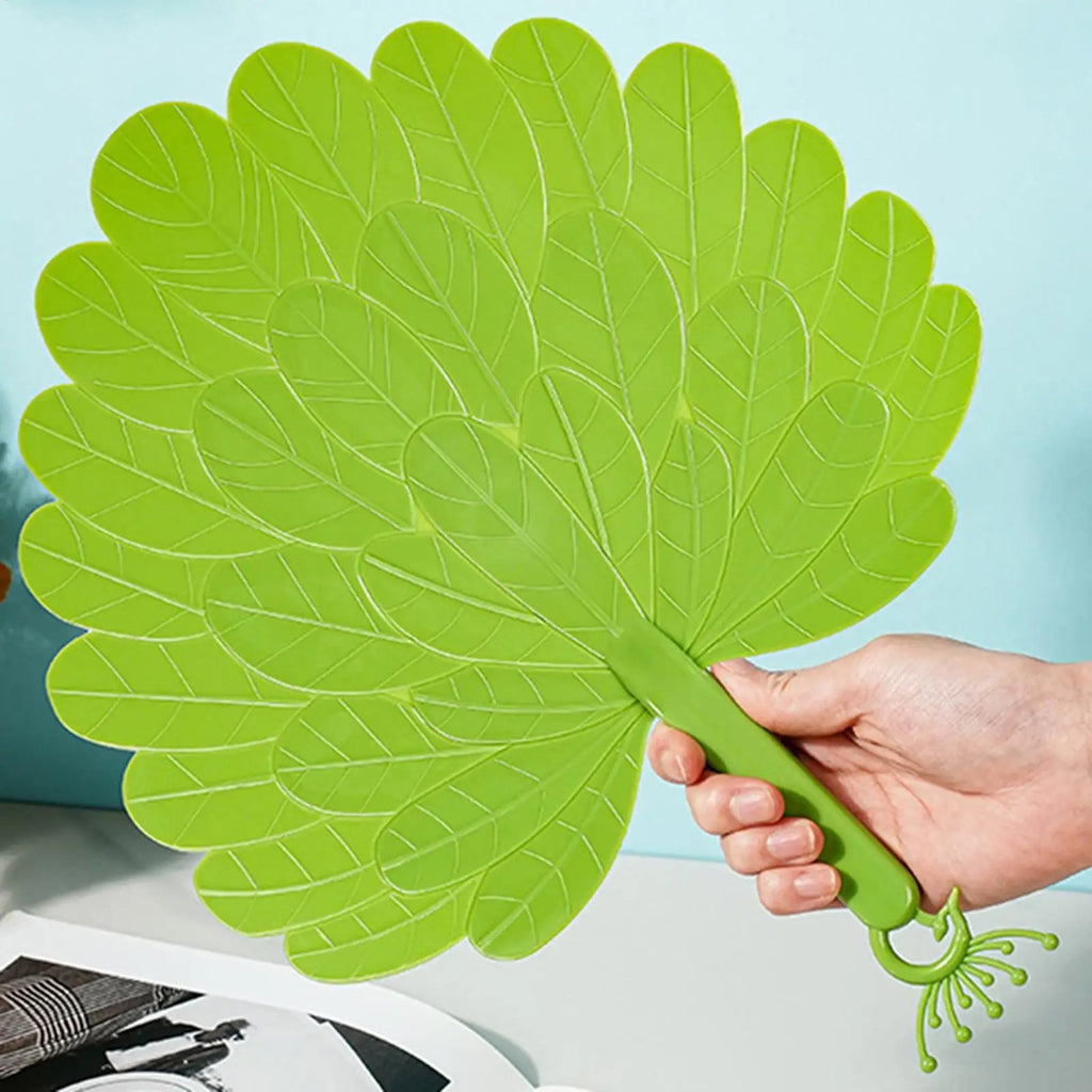 Artificial Palm Leaf Handheld Fan – Portable Summer Hand Fan Handheld Hand Fan PLUSH