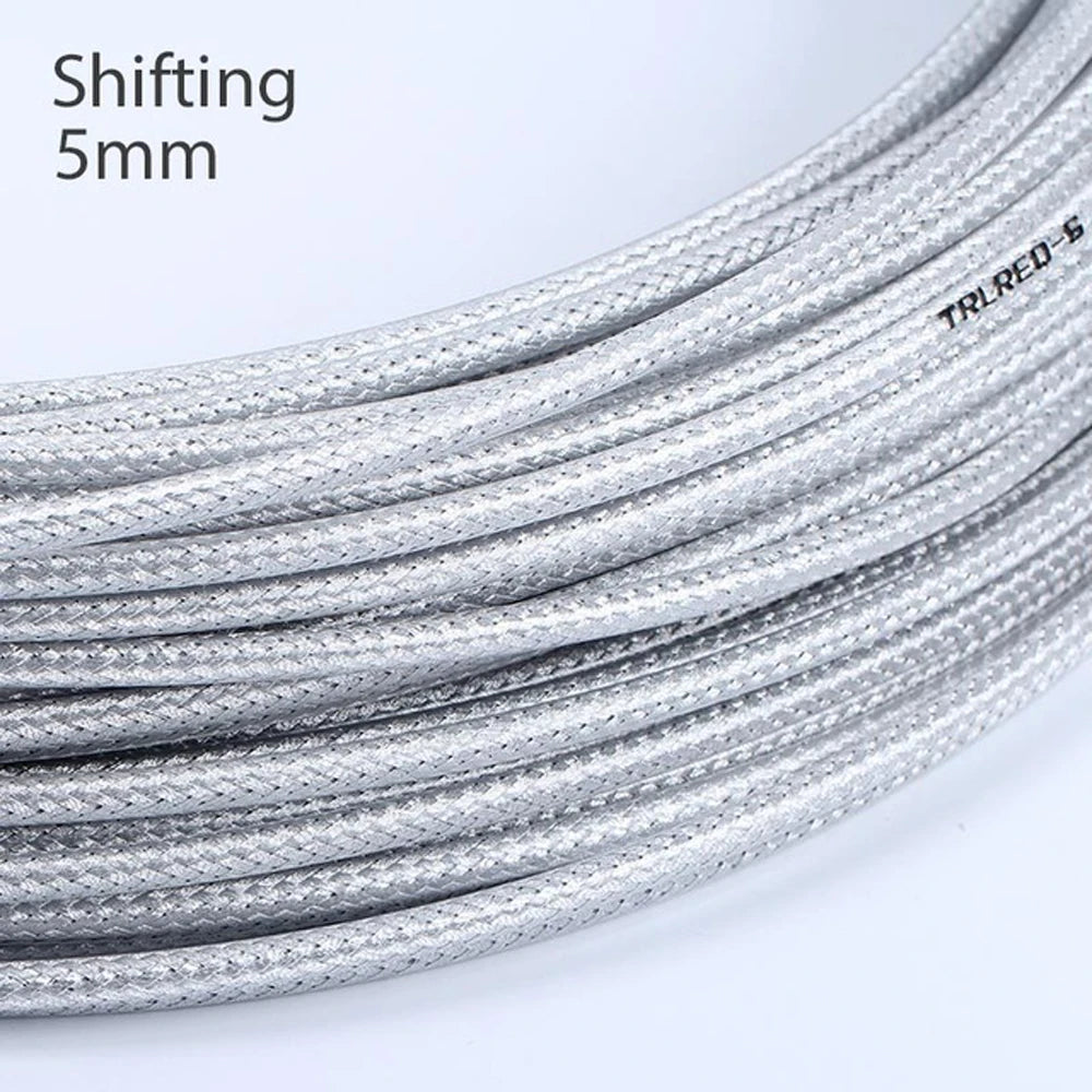 Woven Bicycle Brake Cable Housing 5mm 3m – MTB & Road Bike Bike Cable Housing PLUSH Shifting Silver