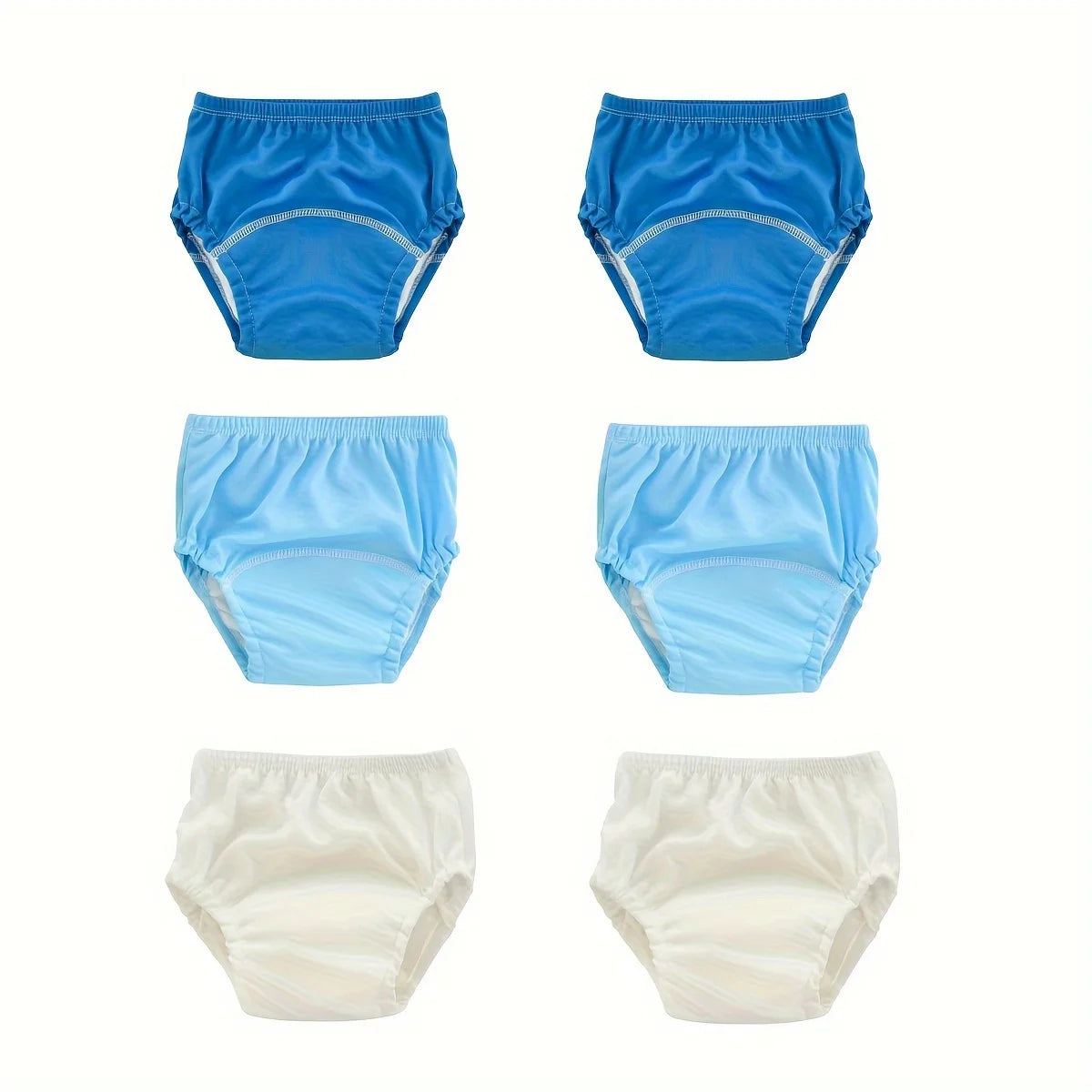 6-Pack Washable Baby Training Pants | Breathable Learning Pants Baby Training Pants PLUSH B M