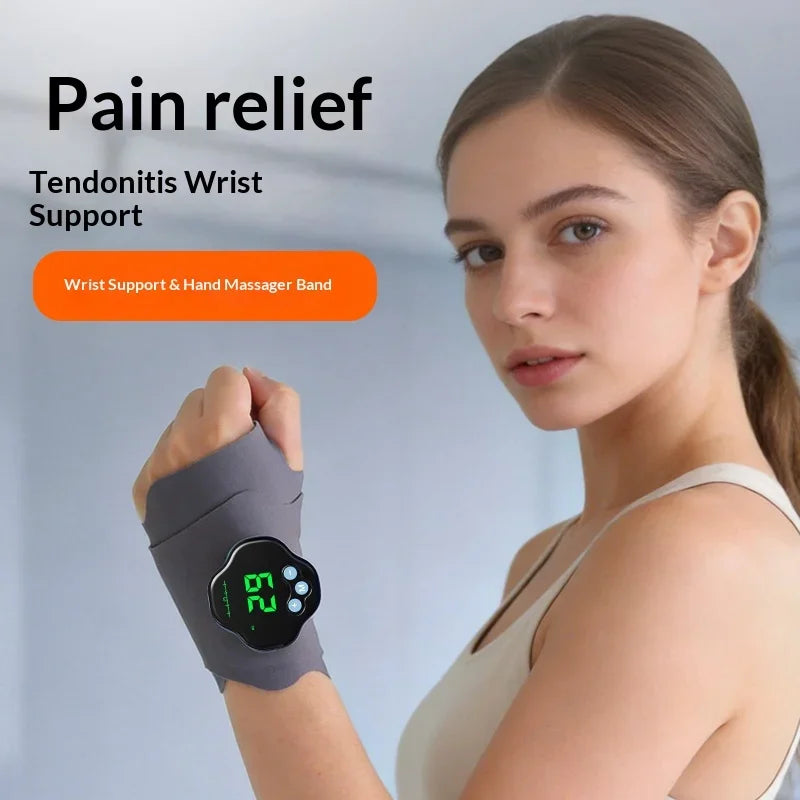 EMS Microcurrent Wrist Massager – 10 Modes, 29 Levels Cordless EMS Wrist Massager PLUSH