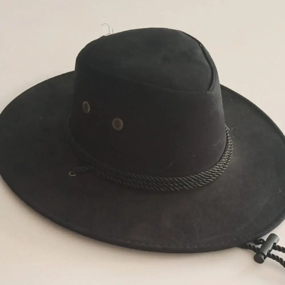 Western Cowboy Hat Wide Brim Unisex Jazz Cap – All Seasons Western Cowboy Hat PLUSH