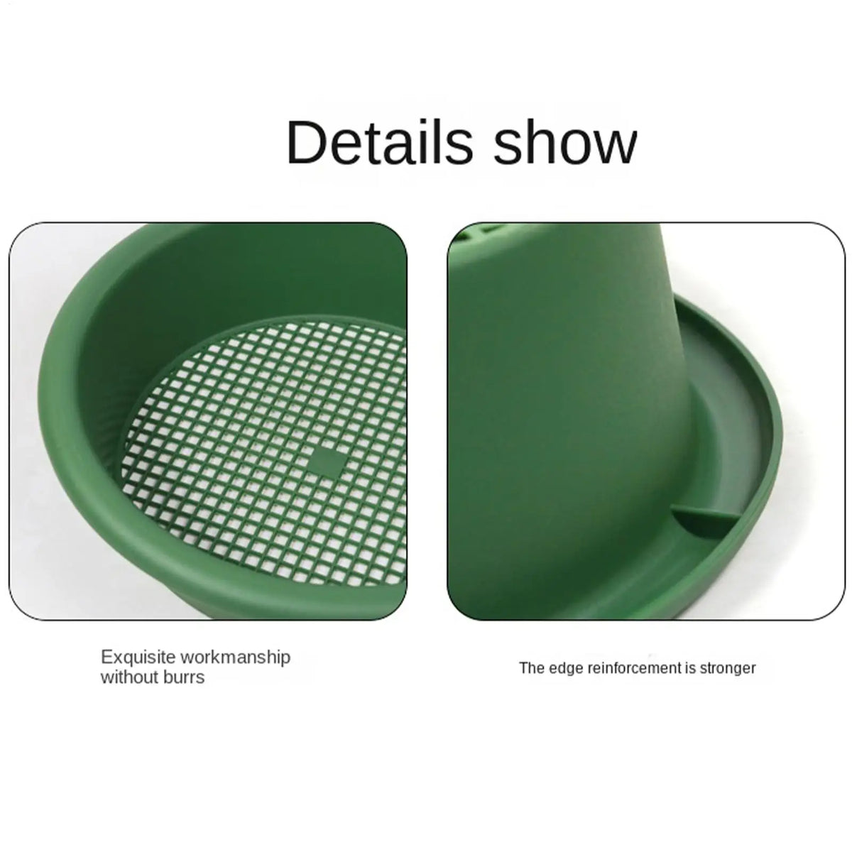 Plastic Soil Sifter & Garden Sieve – Mesh Screen Filter Tool Garden Soil Sifter PLUSH