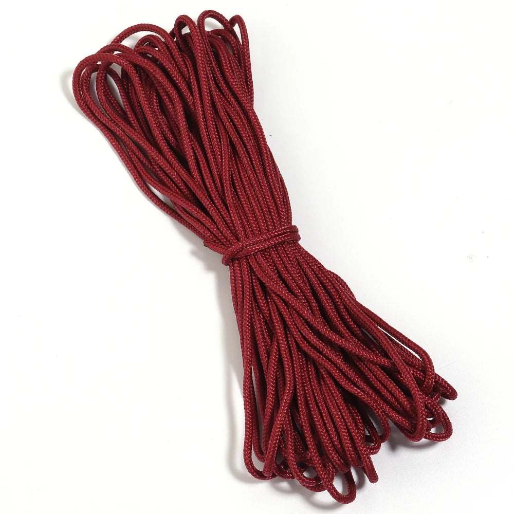 10 Yards 2mm Polyester Braided Rope – DIY Drawstring Cord Braided Craft Cord PLUSH wine red