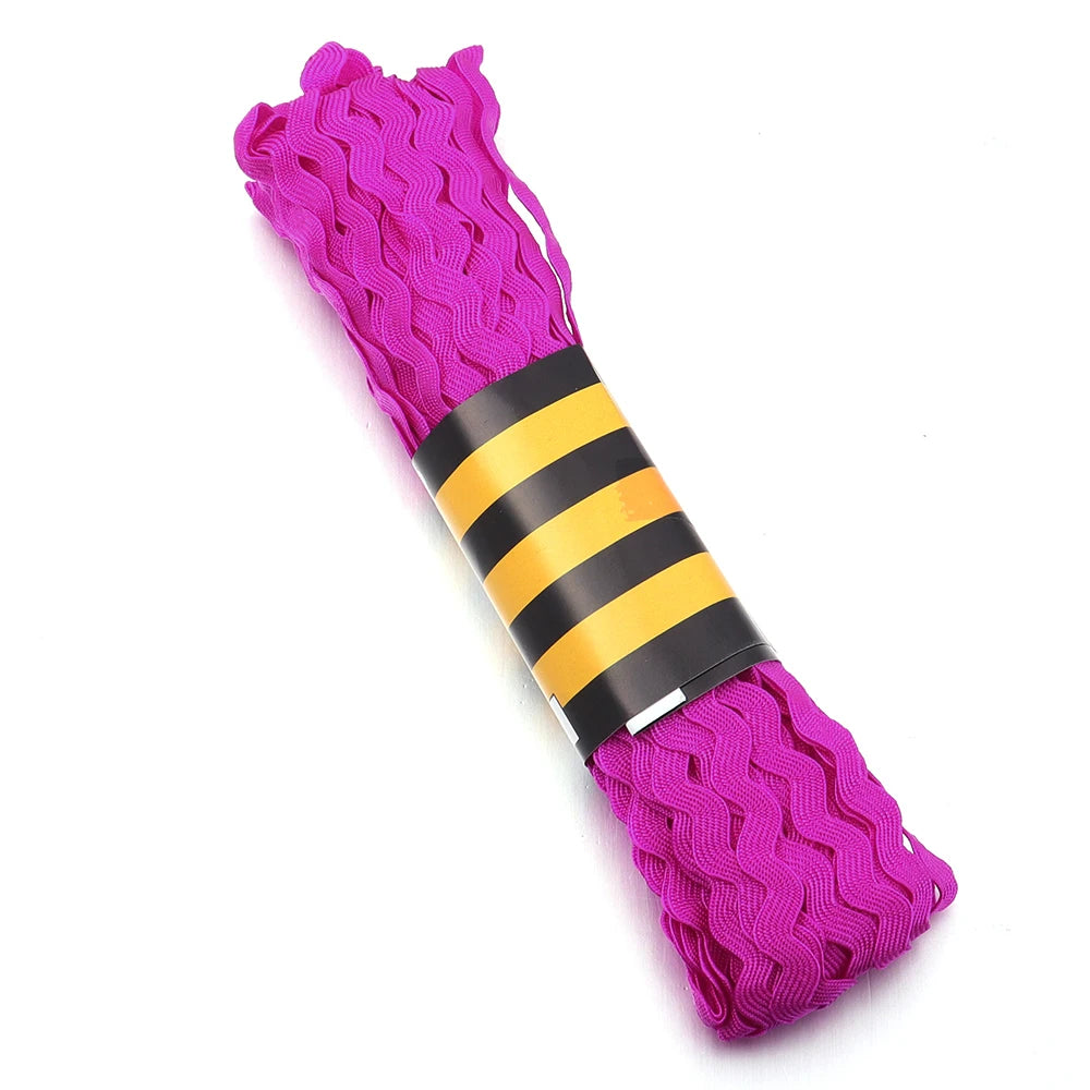15 Yards 5cm Ric Rac Zig Zag Trim Ribbon – DIY Craft Sewing Ric Rac Trim Ribbon PLUSH Purple Hot Pink 5mm 15yards