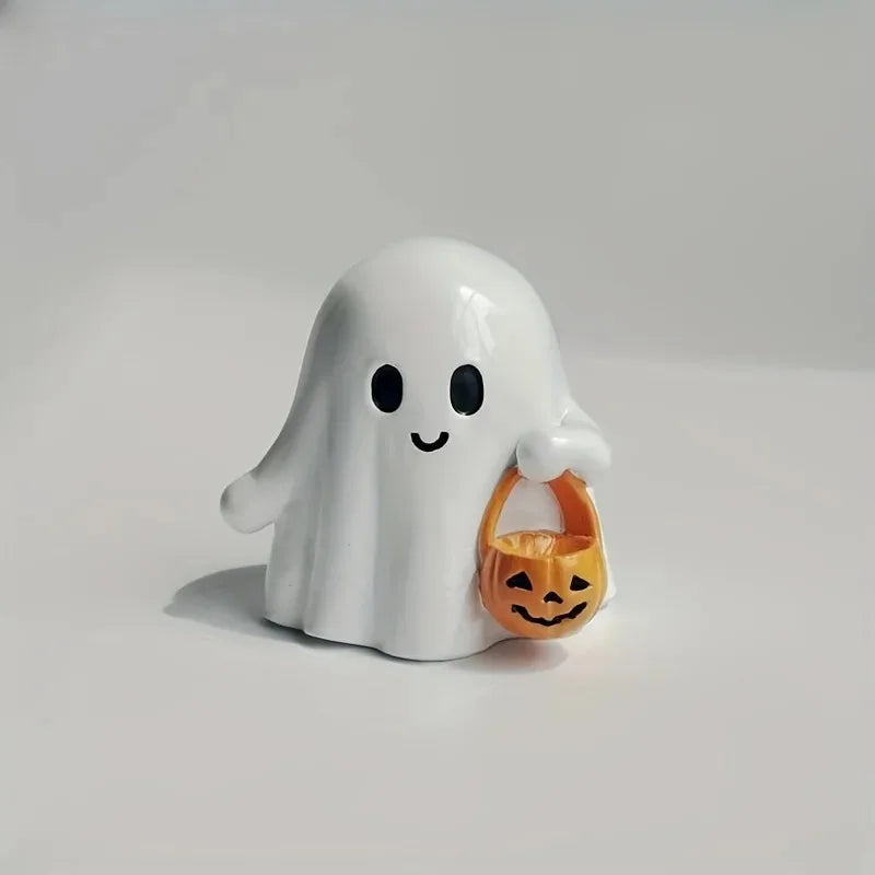 Anime Pumpkin Statue Glow Halloween Décor – 1 or 2 Pcs Halloween Décor Statue PLUSH A Ordinary 1Pcs