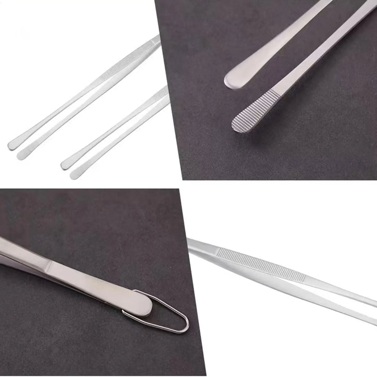 Stainless Steel Kitchen Tongs – Non-Slip BBQ Cooking Tongs Kitchen Cooking Tongs PLUSH