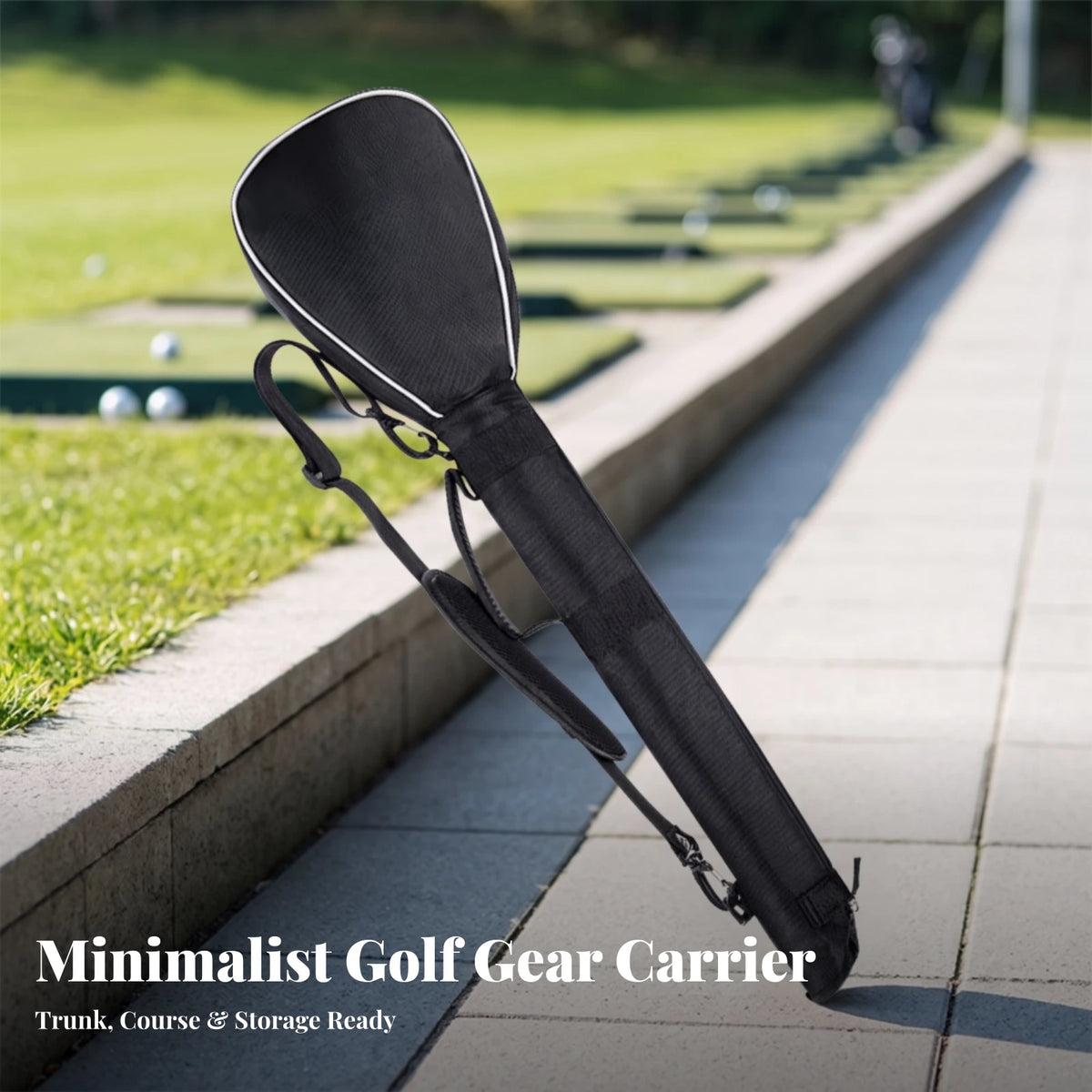 MagiDeal Golf Club Carry Bag | Nylon, Shoulder Strap, Foldable Golf Club Carry Bag PLUSH