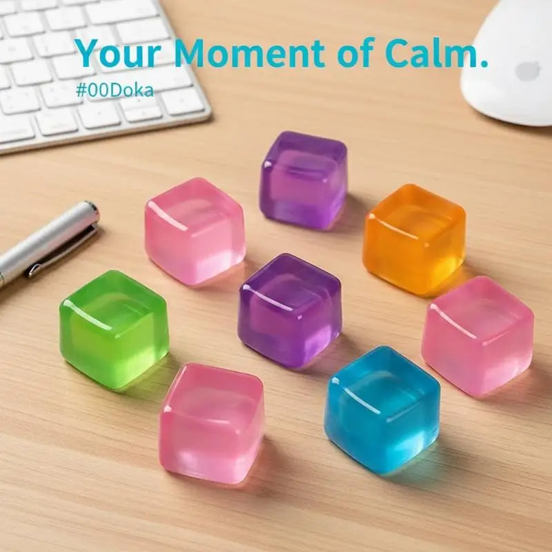 Ice Cube Squishy Toy – Sensory Fidget & Relaxation Toy Squishy Fidget Toy PLUSH