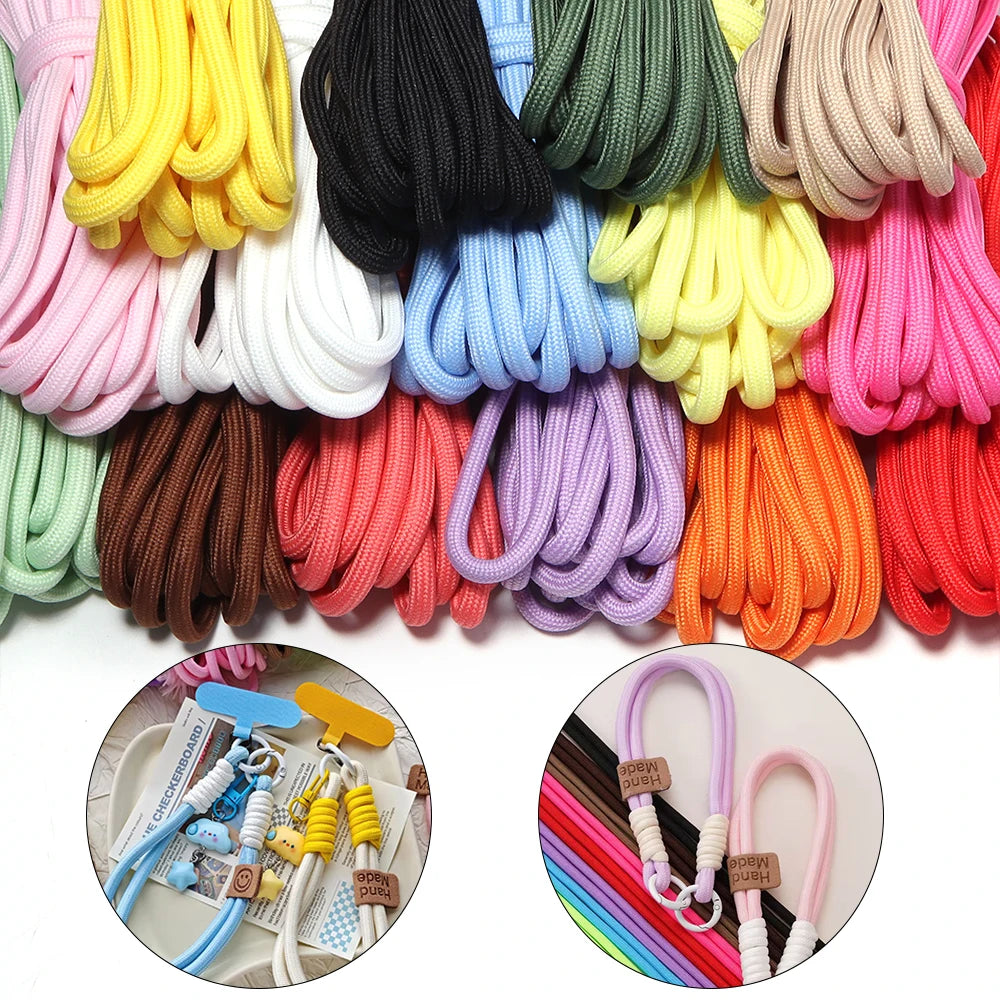 5 Yards 5mm Colorful Polyester Braided Rope – DIY Jewelry Cord Braided Craft Cord PLUSH