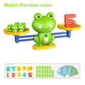 Frog Balance Scale Math Toy – Kids Addition & Subtraction Game Educational Math Toy PLUSH A