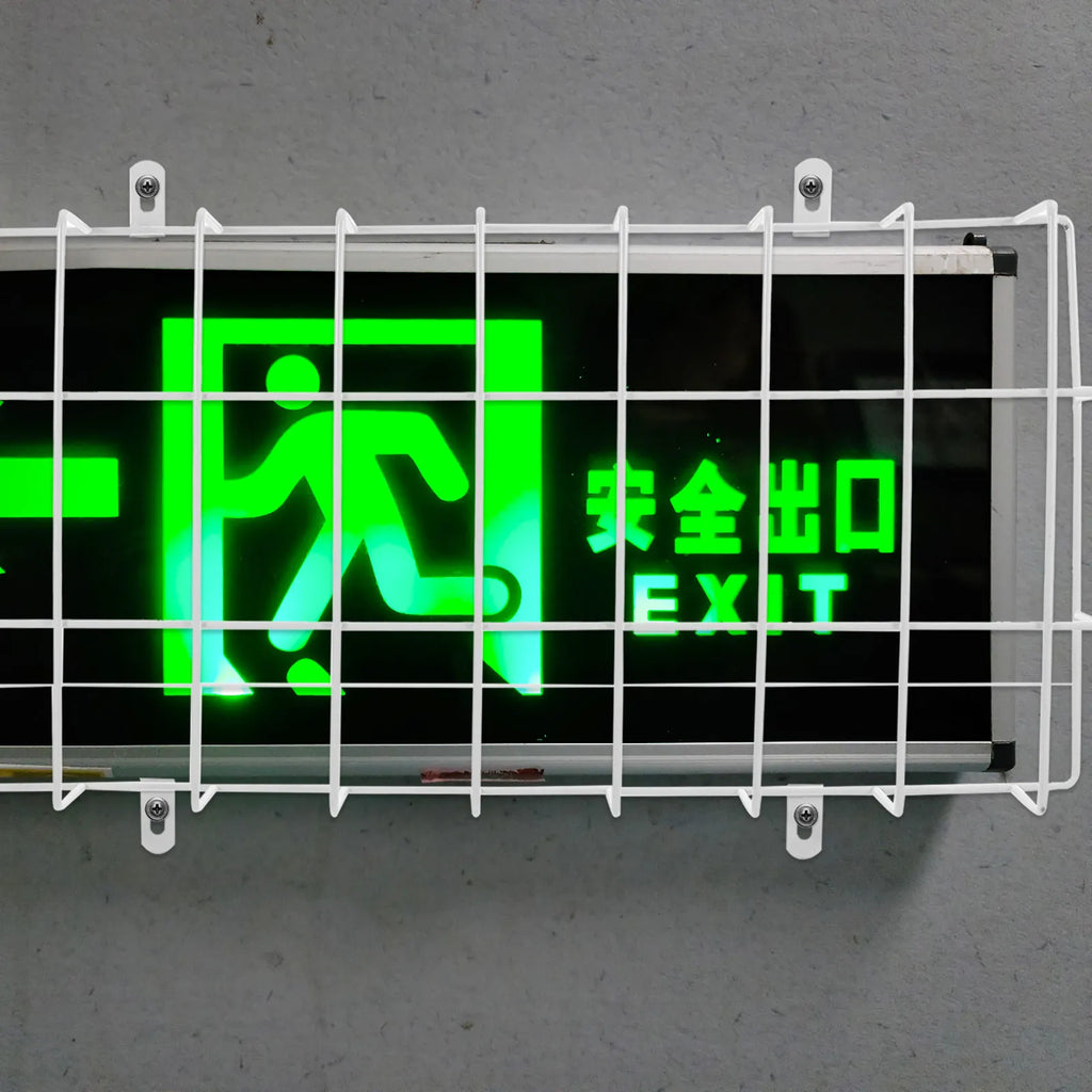 Metal Alloy Exit Sign Cage Guard – Wire Mesh Light Protector Light Fixture Guard PLUSH Default Title