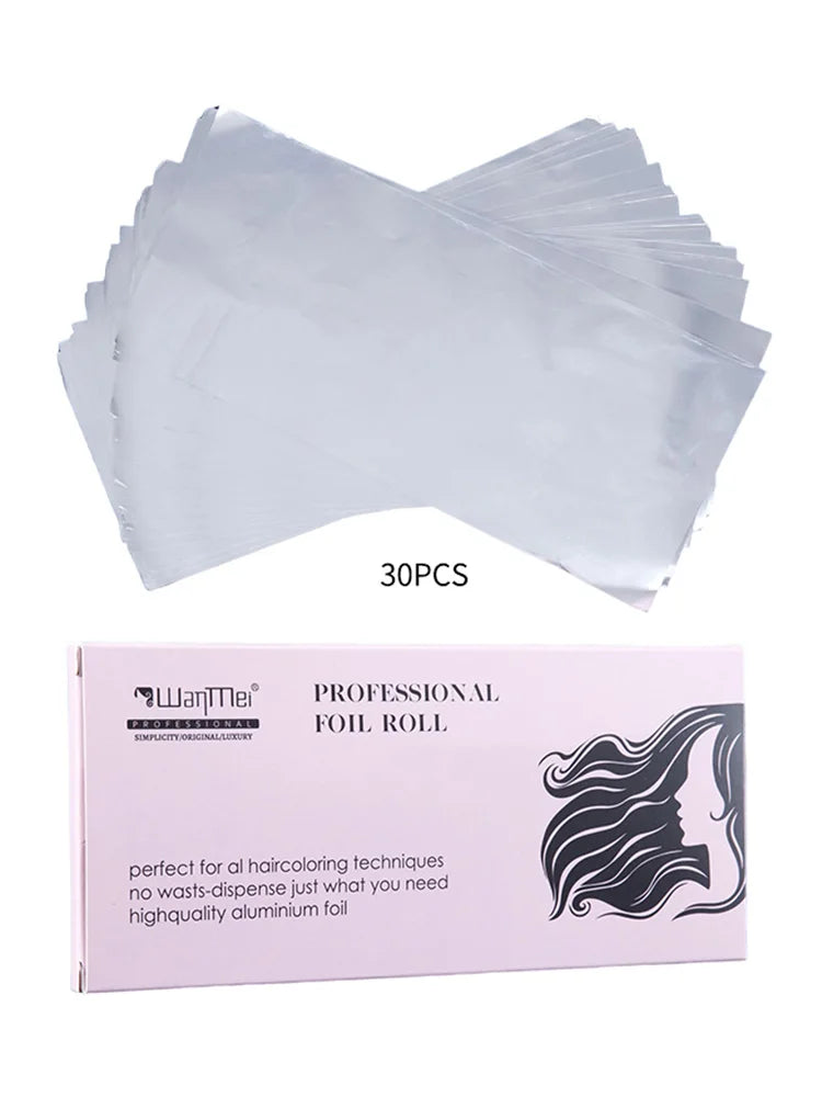 Professional Hair Dye Foil Paper – Salon Bleach & Color Tools Hair Dye Foil PLUSH 30pcs