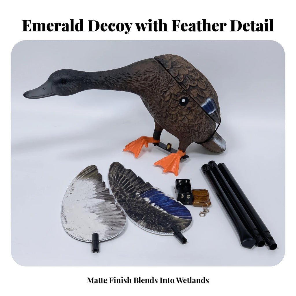 Wireless Rotating Wing Duck Decoy – Crack-Resistant & Silent Motorized Duck Decoy PLUSH