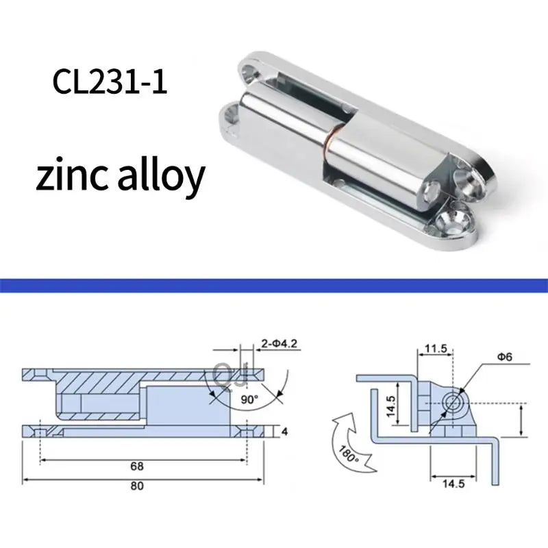 Heavy-Duty Detachable Cabinet Hinge – Zinc Alloy & Steel Cabinet Hinge PLUSH 1 zinc alloy