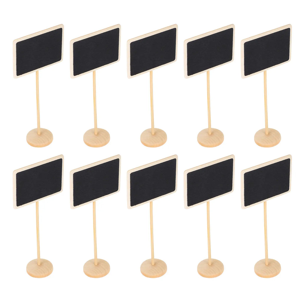 10pcs Mini Wooden Chalkboard Signs for Party & Wedding Decor Mini Chalkboard Signs PLUSH