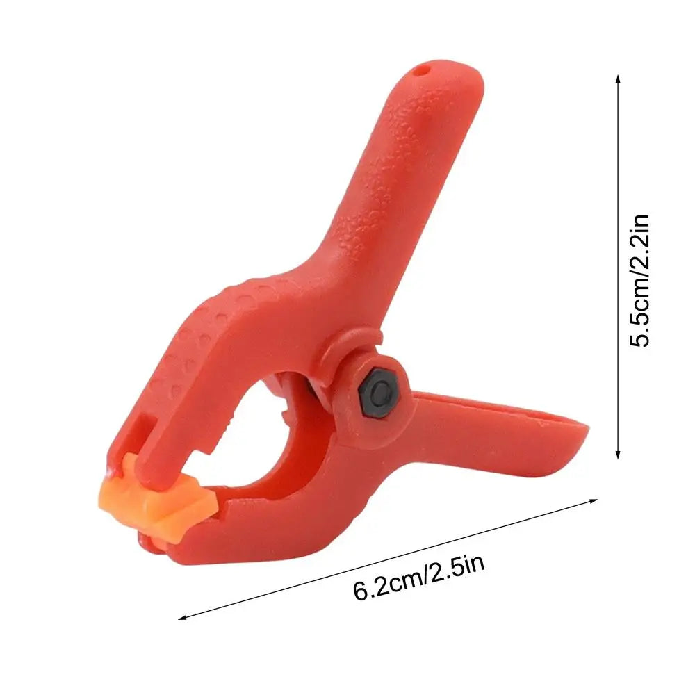5-Pack Backdrop Spring Clamps – Universal Plastic Clips Spring Backdrop Clamps PLUSH Red 5Pcs