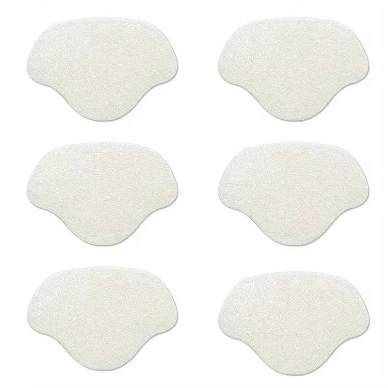 Suede Heel Repair Stickers – Self-Adhesive Shoe Patches 6/18pcs Shoe Repair Patches PLUSH White-6PCS