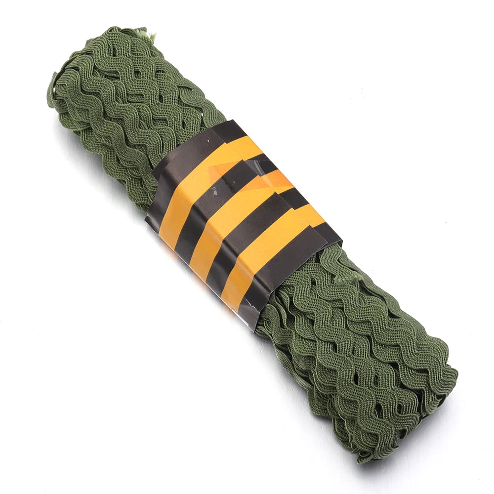 15 Yards 5cm Ric Rac Zig Zag Trim Ribbon – DIY Craft Sewing Ric Rac Trim Ribbon PLUSH Army Green 5mm 15yards