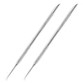 2pcs Stainless Steel Cuticle Pusher & Nail Trimmer Set Nail Care Tool PLUSH 2 pcs