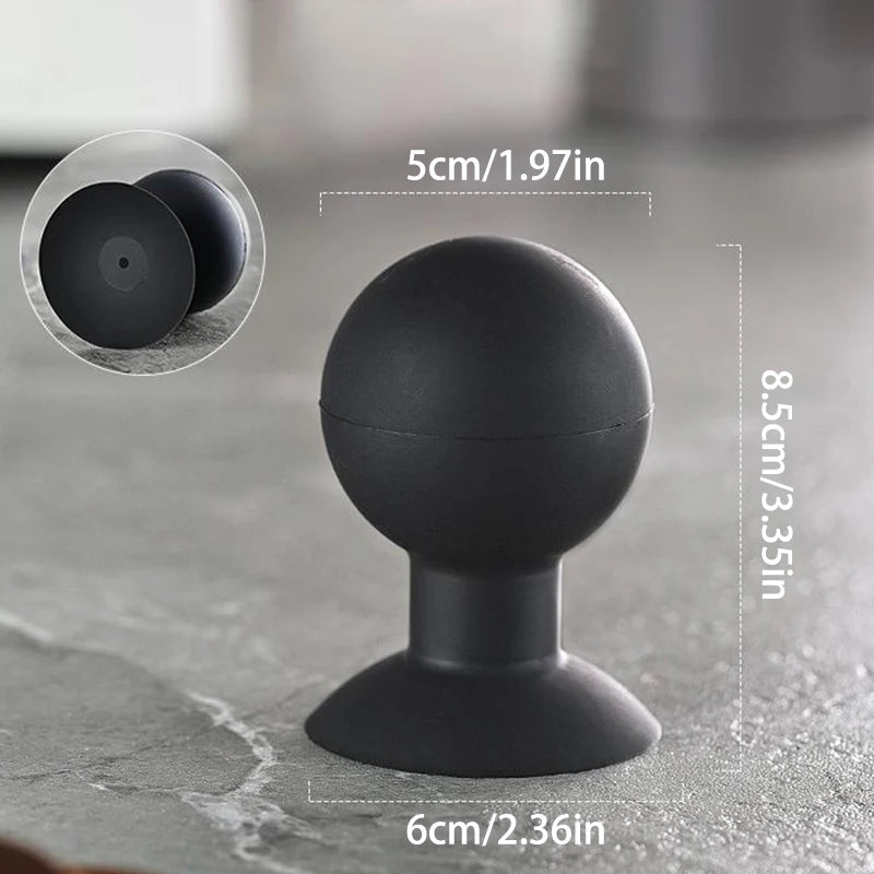 58mm Vacuum Coffee Puck Remover Tool – Silicone, Black Coffee Puck Remover PLUSH
