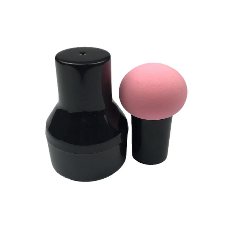 Mushroom Head Makeup Sponge – Foundation & Powder Puff Makeup Sponge PLUSH Pink and box