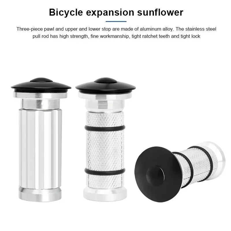 Bike Headset Expander Star Nut Top Cap 1-1/8" Fork 22-25mm Bike Headset Hardware PLUSH