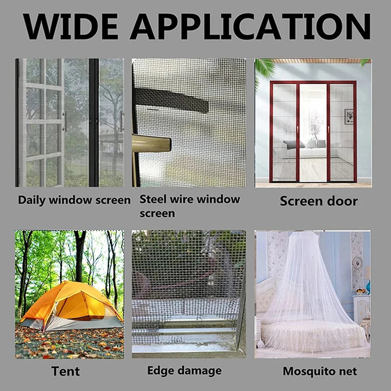 Window Screen Repair Tape Self-Adhesive Mesh Patch 5/10cm Screen Repair Tape PLUSH