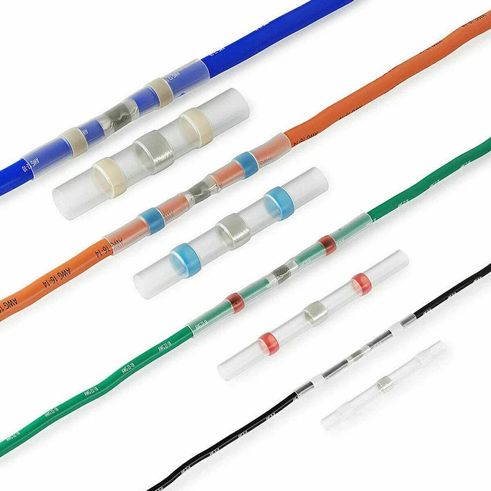 Solder Seal Heat Shrink Butt Connectors – Waterproof Kit Wire Connector Kit PLUSH