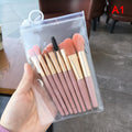 8-Piece Mini Makeup Brush Set – Soft Synthetic Bristles Makeup Brush Set PLUSH A1
