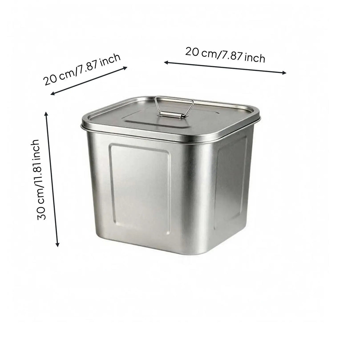 Heavy Duty Stainless Steel Sealed Storage Container & Handle Sealed Storage Container PLUSH