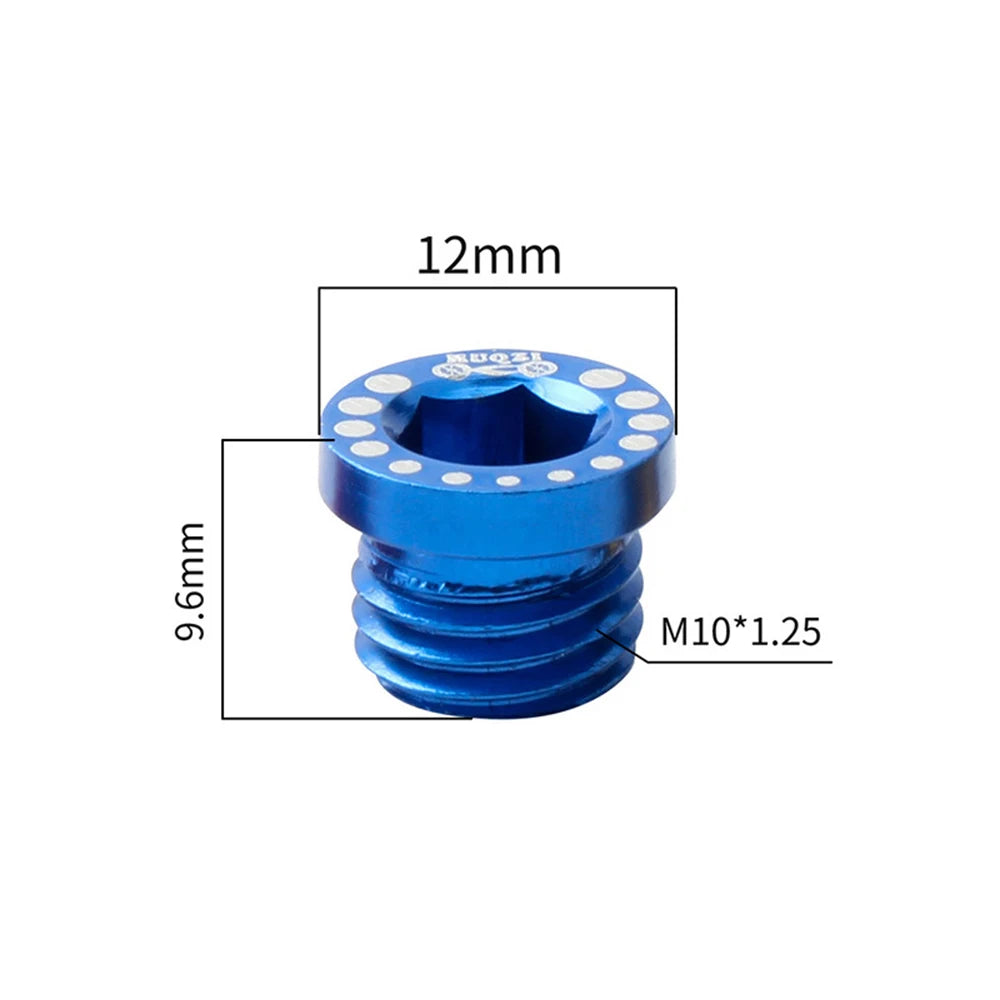 M10×1.25 Aluminum V Brake Post Plug Screws – 4pcs Bike Bicycle Brake Parts PLUSH