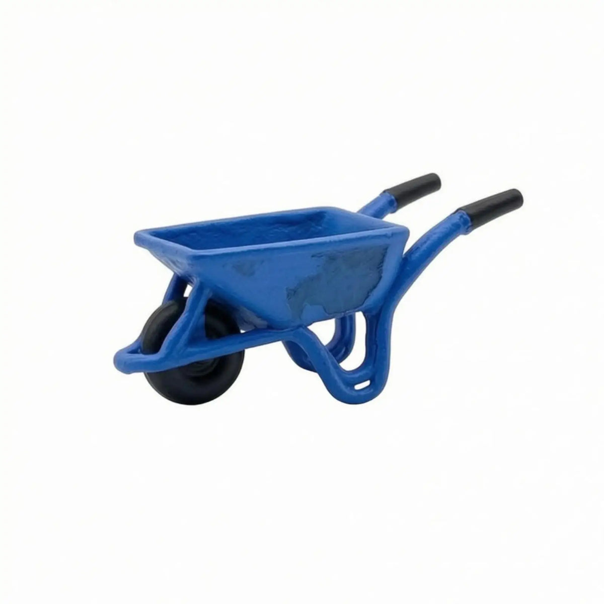 1/64 Scale Miniature Blue Resin Wheelbarrow – Diorama Prop Miniature Scale Model PLUSH