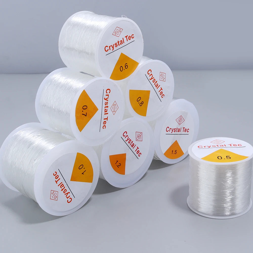 Elastic Crystal Beading Cord 0.4–1mm | DIY Jewelry Making Beading Cord PLUSH