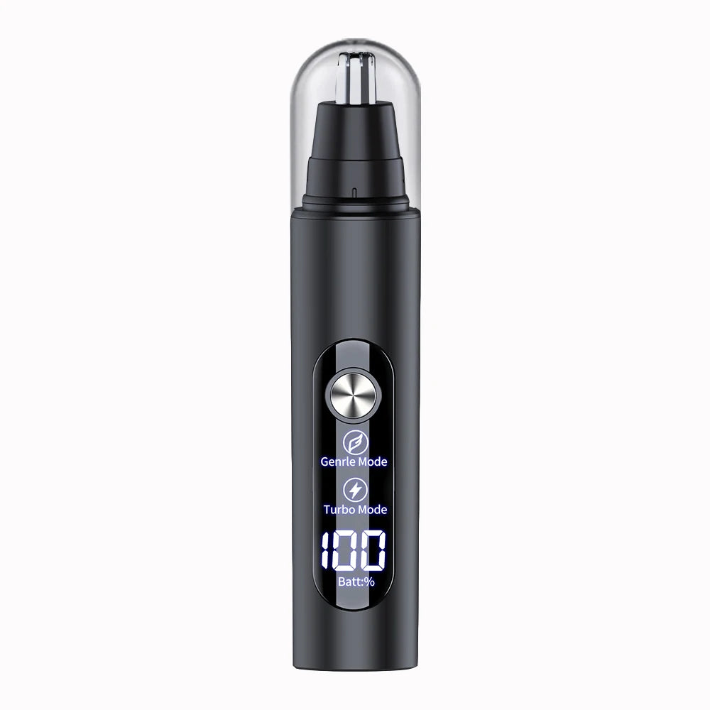 Raugee Electric Nose & Ear Hair Trimmer – USB Rechargeable Electric Hair Trimmer PLUSH Black USB Type-C