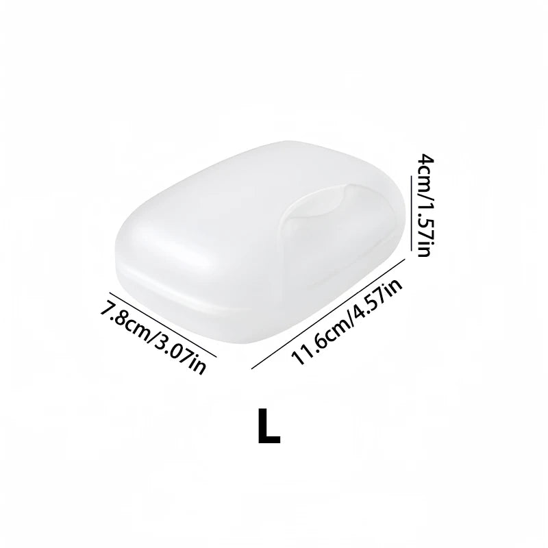 Portable Travel Soap Box – Waterproof Plastic Soap Case with Lid Travel Soap Box PLUSH L